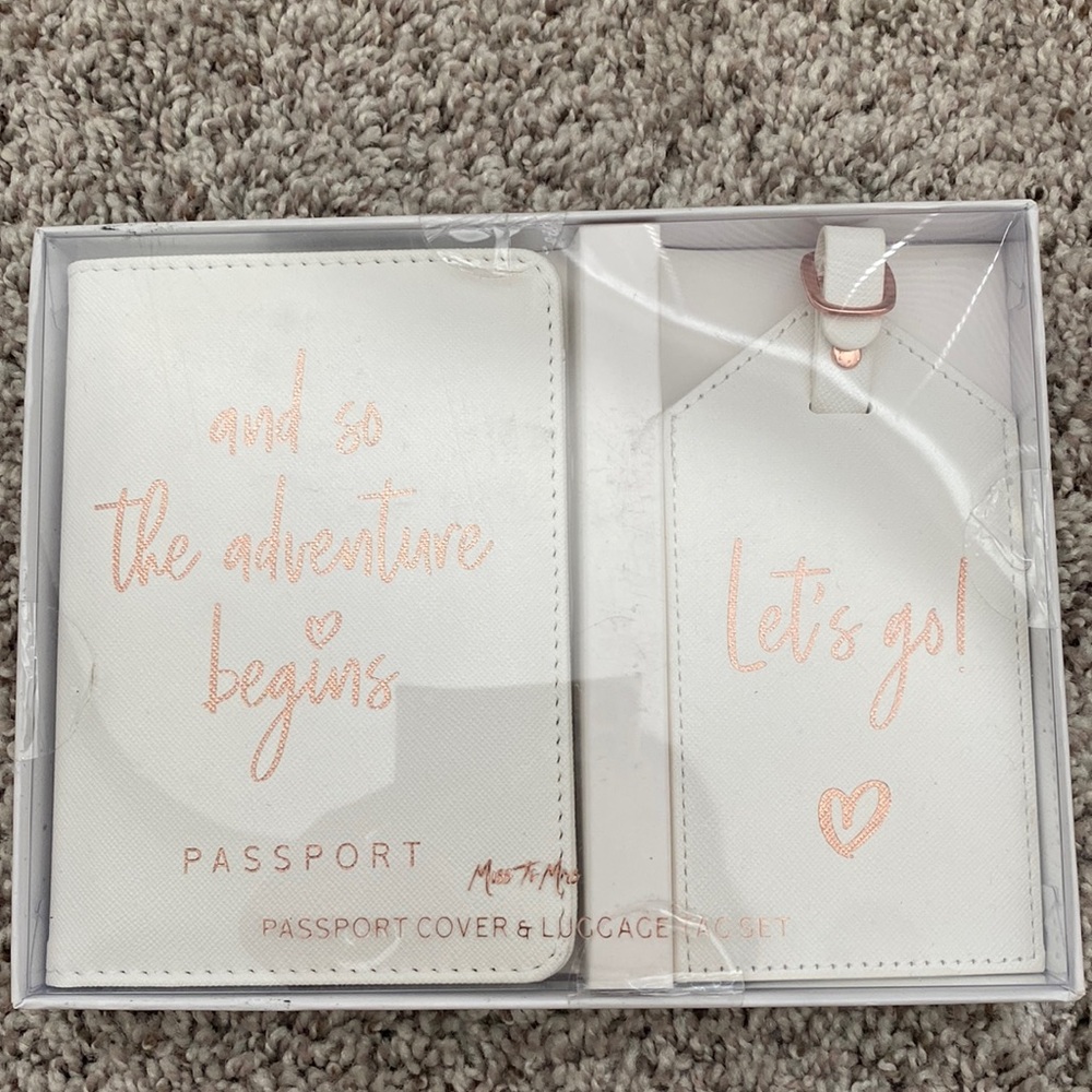 Bride Passport Book and Luggage Tag